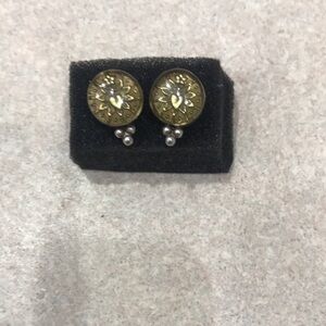 Virgin Saints and Angels Earrings w heart and lotus design!